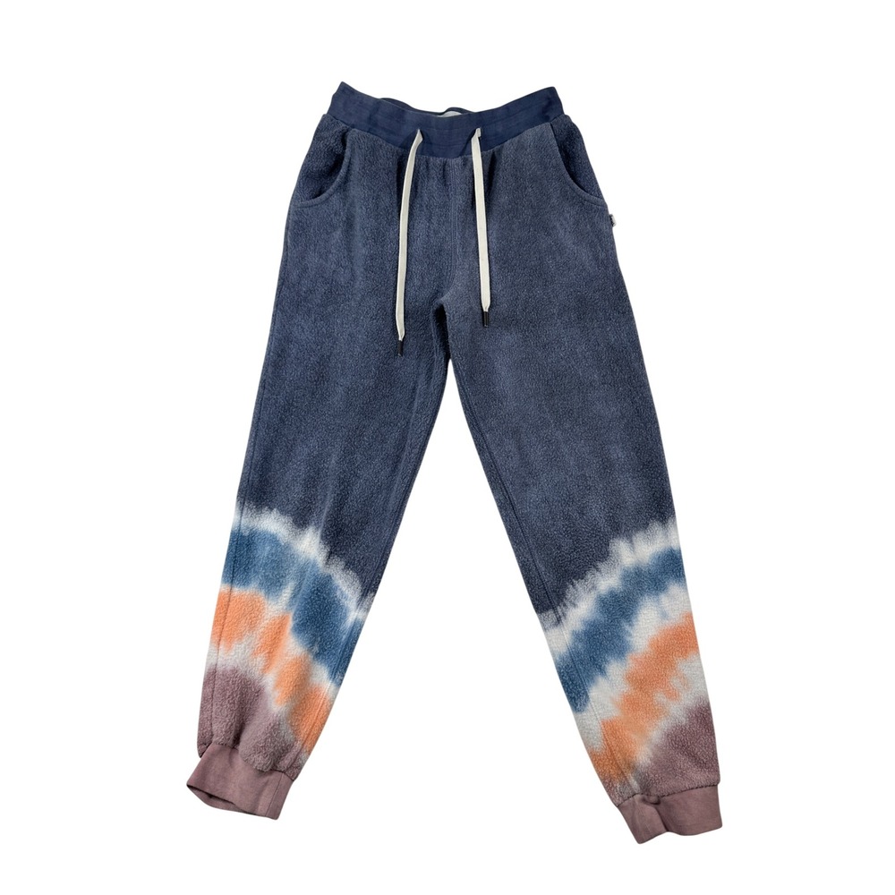 Feat Blanket Jogger Pants Blue Tie Dye Fleece Sweatpants Womens Small